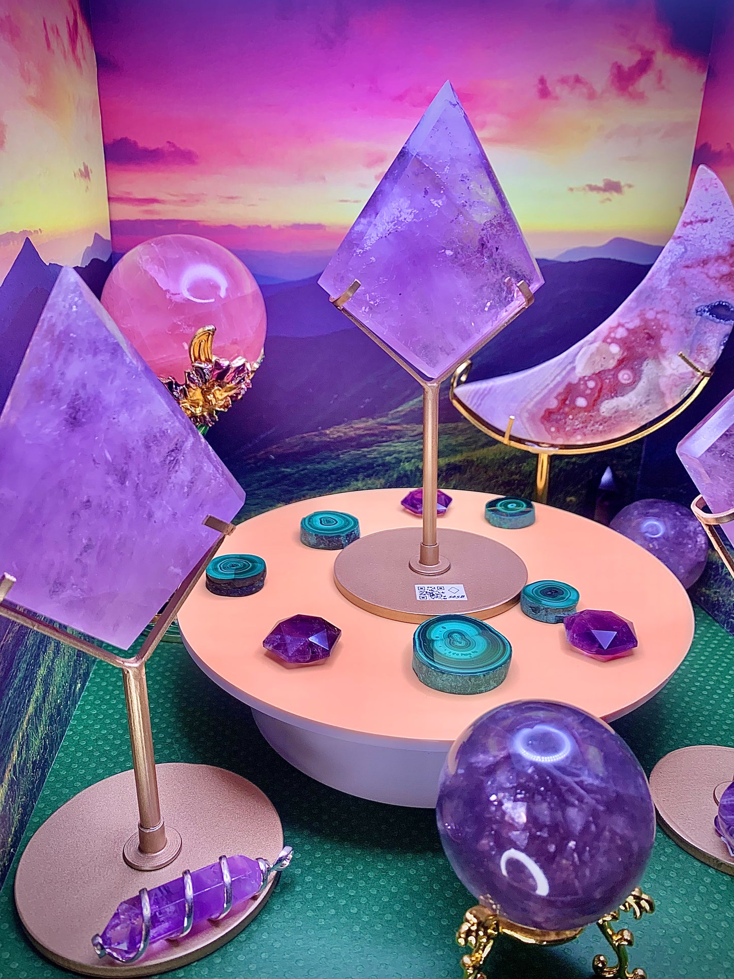 Amethyst Diamond 💎 on Stand