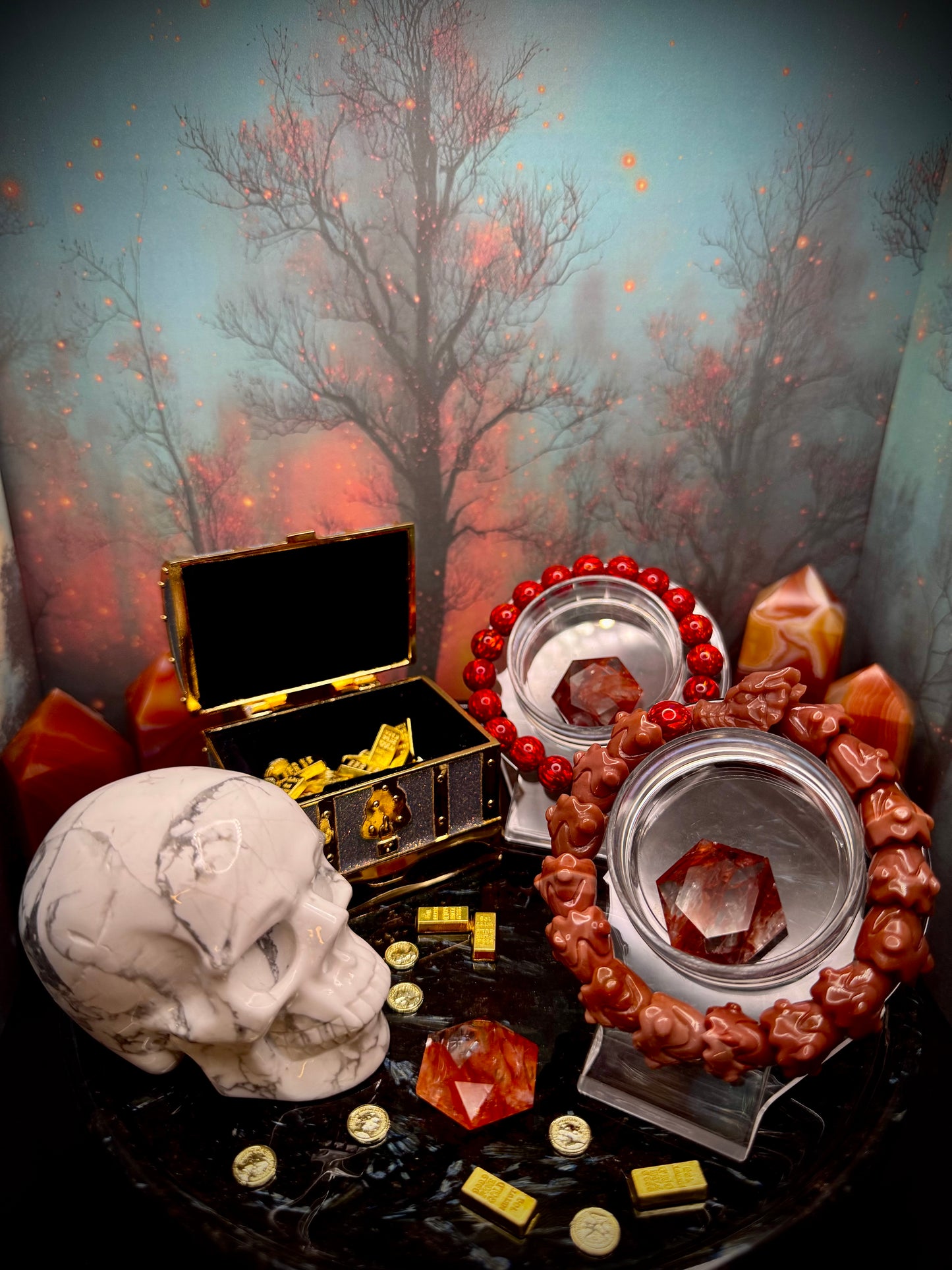 Alashan Agate Dragon Bracelet (10-14mm) MELEYS (RIP)