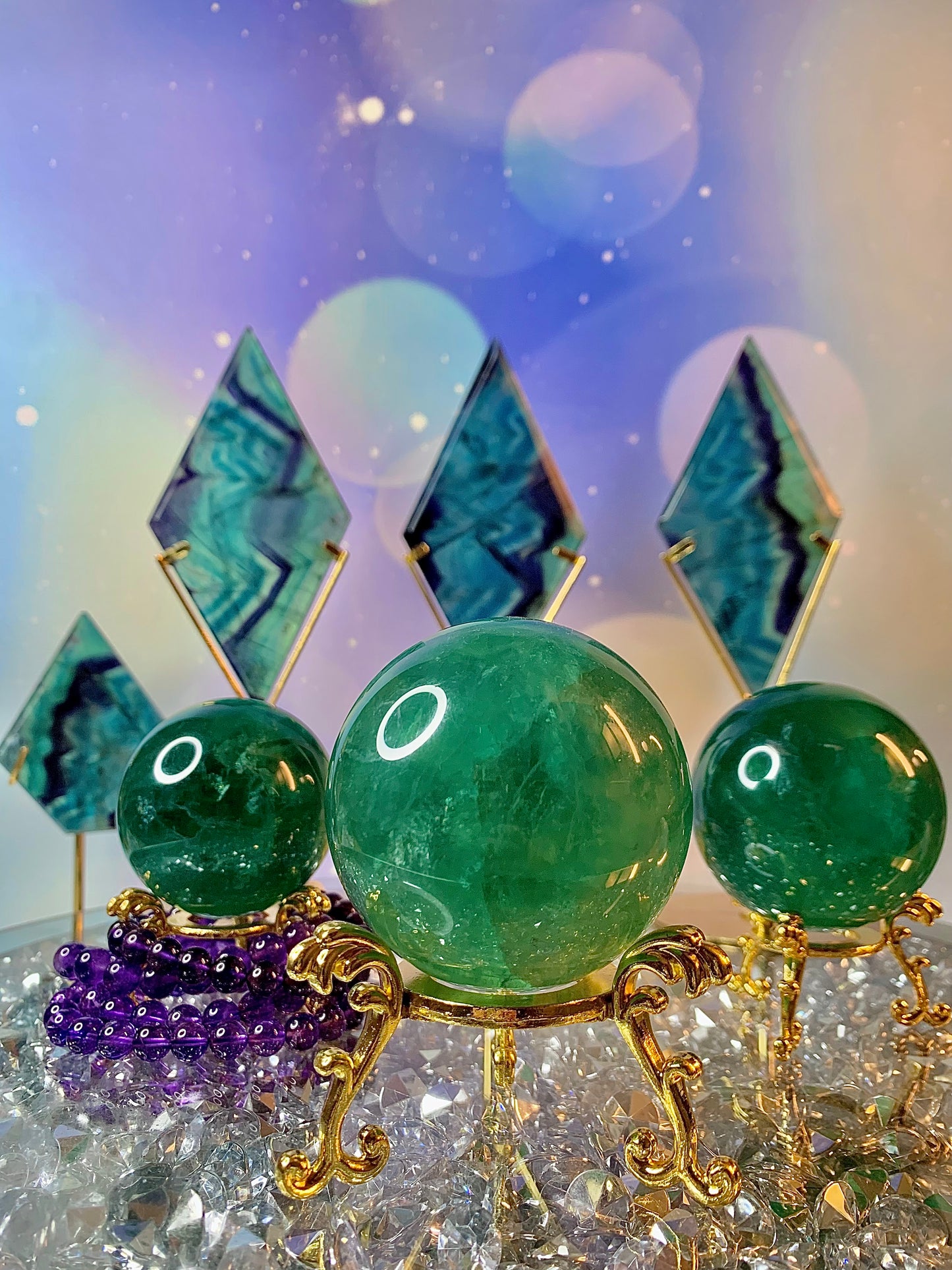 Emerald Green Fluorite Sphere