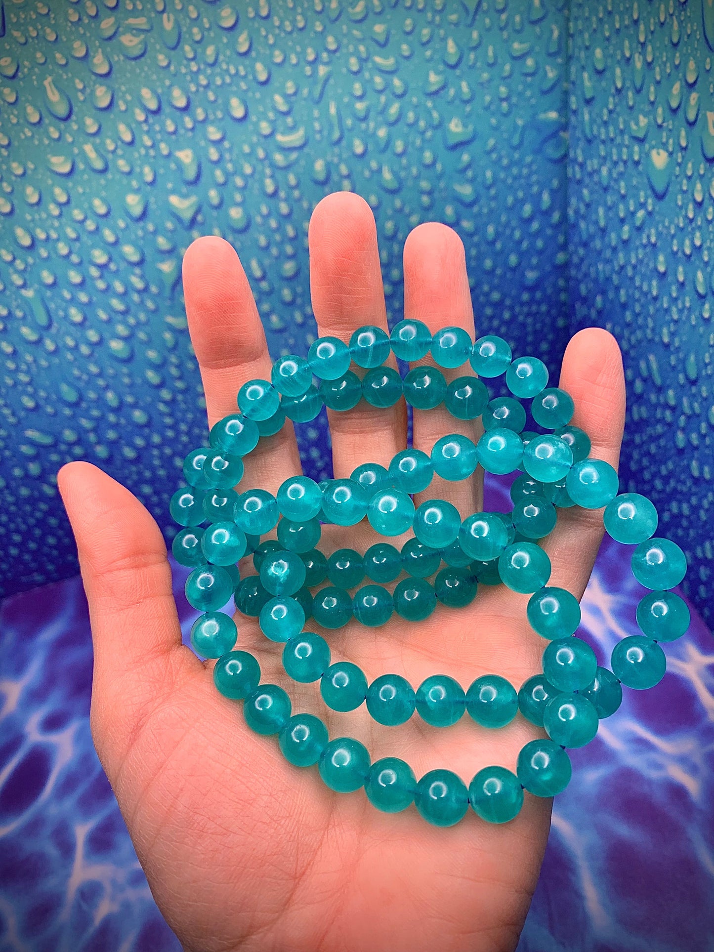 Amazonite 9mm Round Bead Bracelet *Premium Quality *