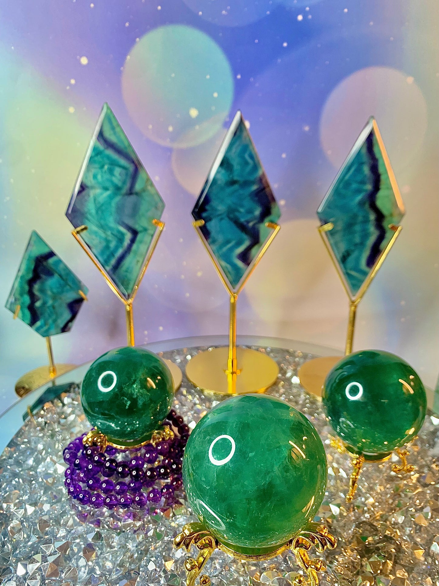 Emerald Green Fluorite Sphere