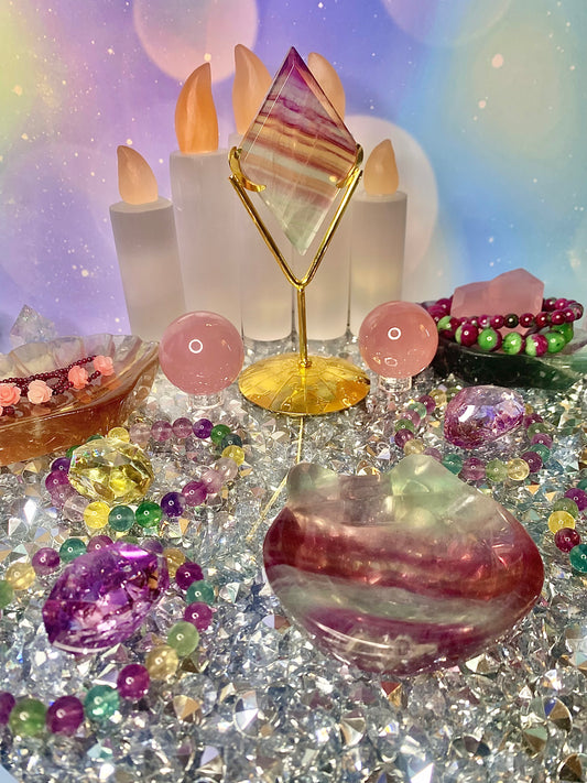 Candy Fluorite Cat Bowl