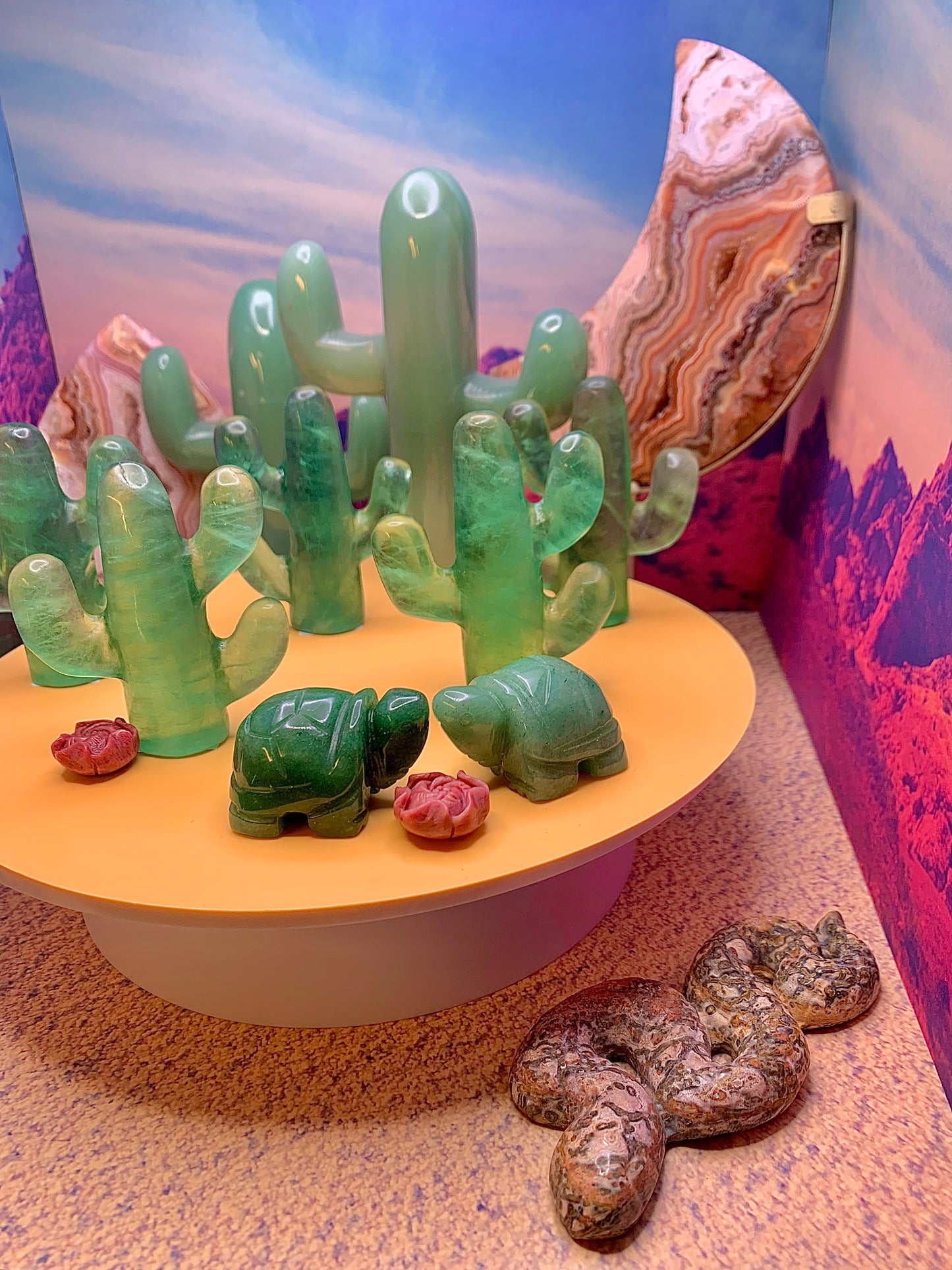 Green Fluorite Cactus 🌵 Carving