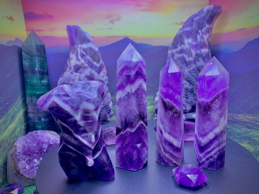 Dream Amethyst Male Body Carving