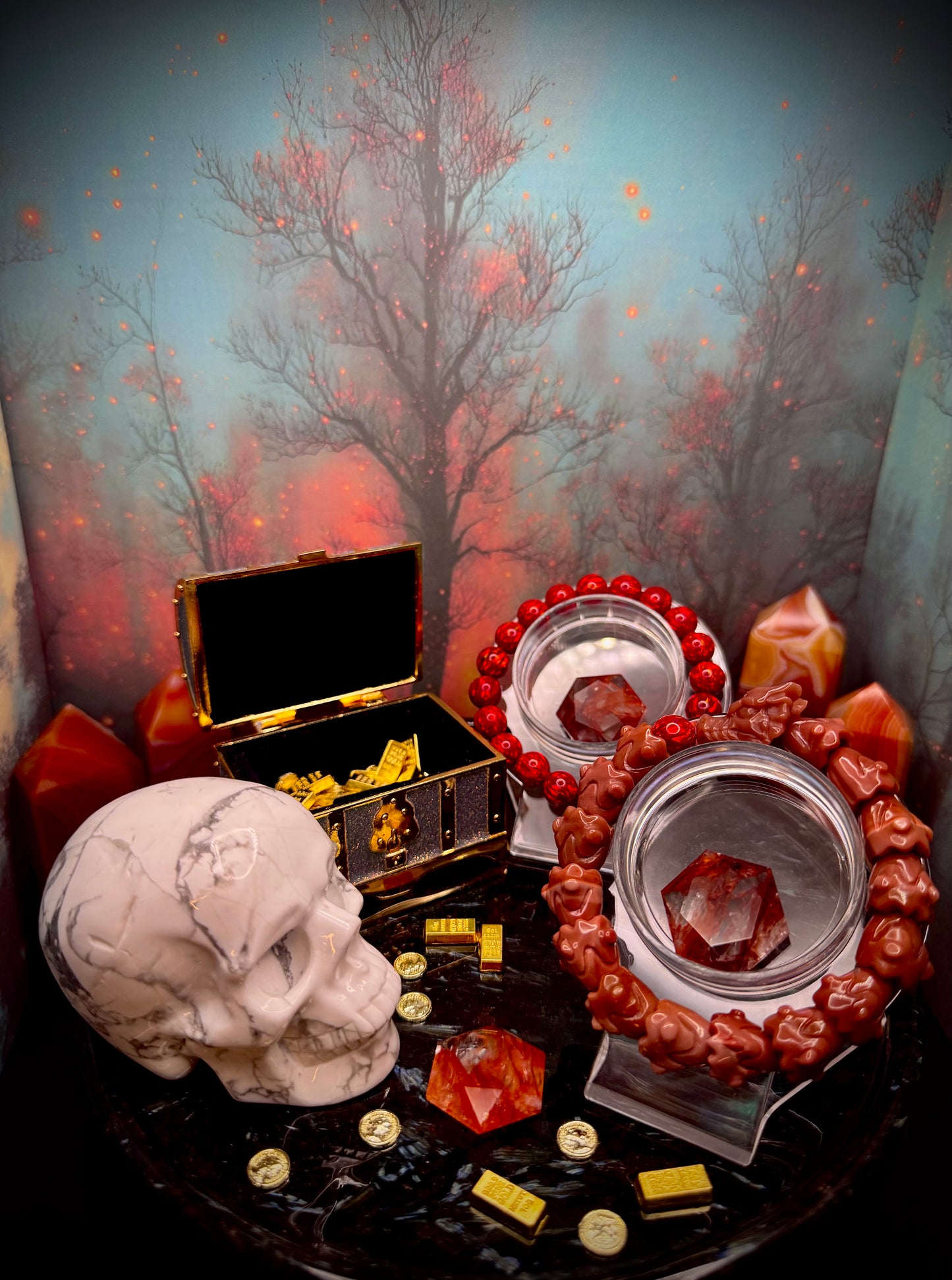 Alashan Agate Dragon Bracelet (10-14mm) MELEYS (RIP)