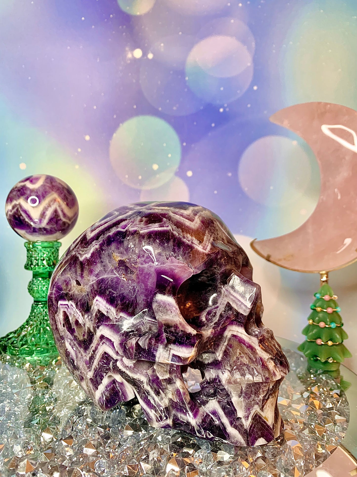 Dream Amethyst Realistic Skull