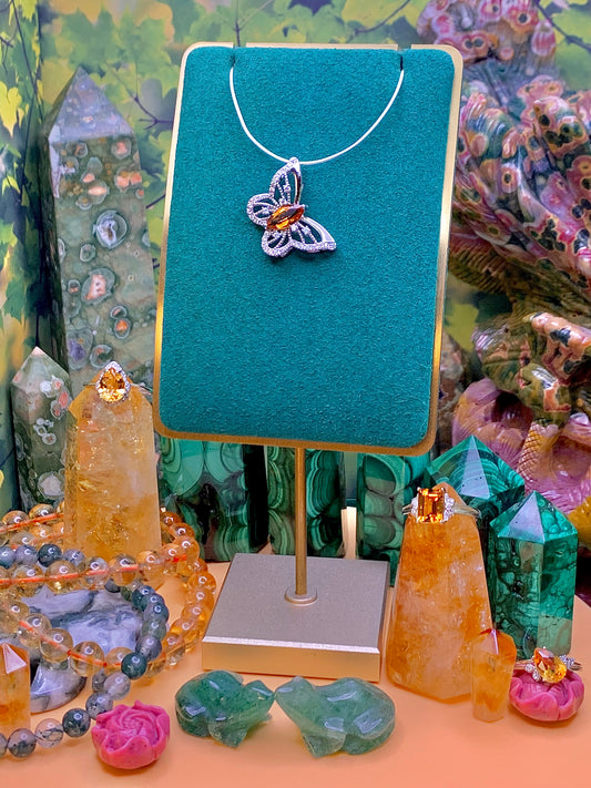 Citrine Butterfly 🦋 Pendant