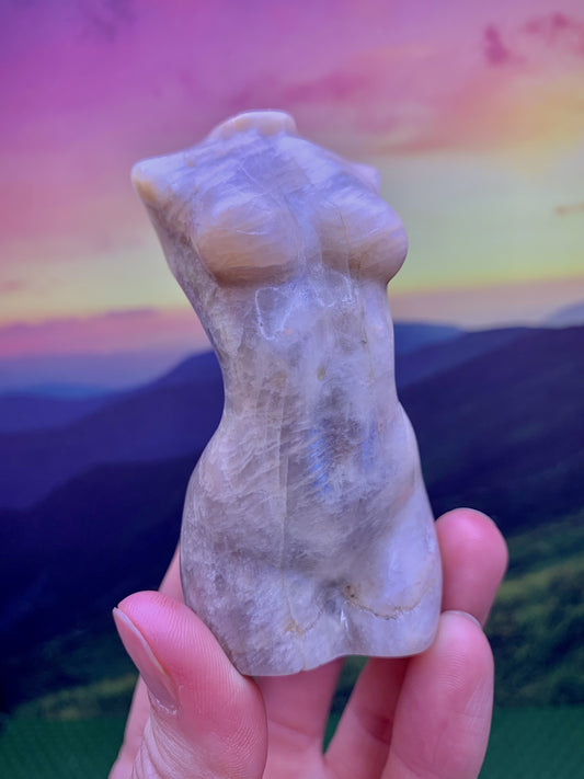 Moonstone Goddess Carving