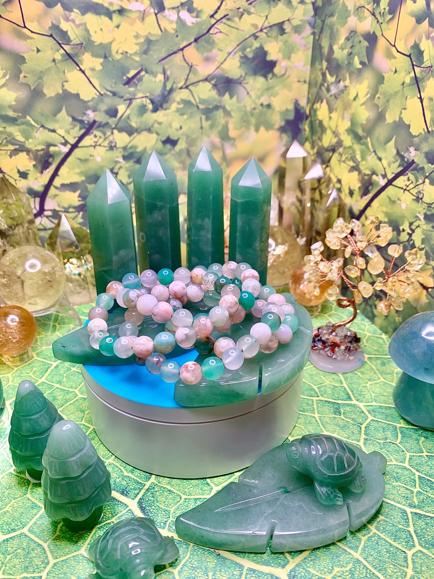 Green Aventurine Towers