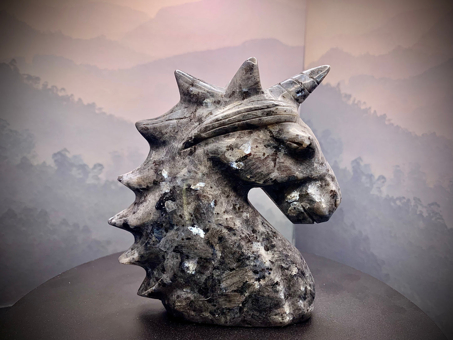 Lavikite Unicorn Carving