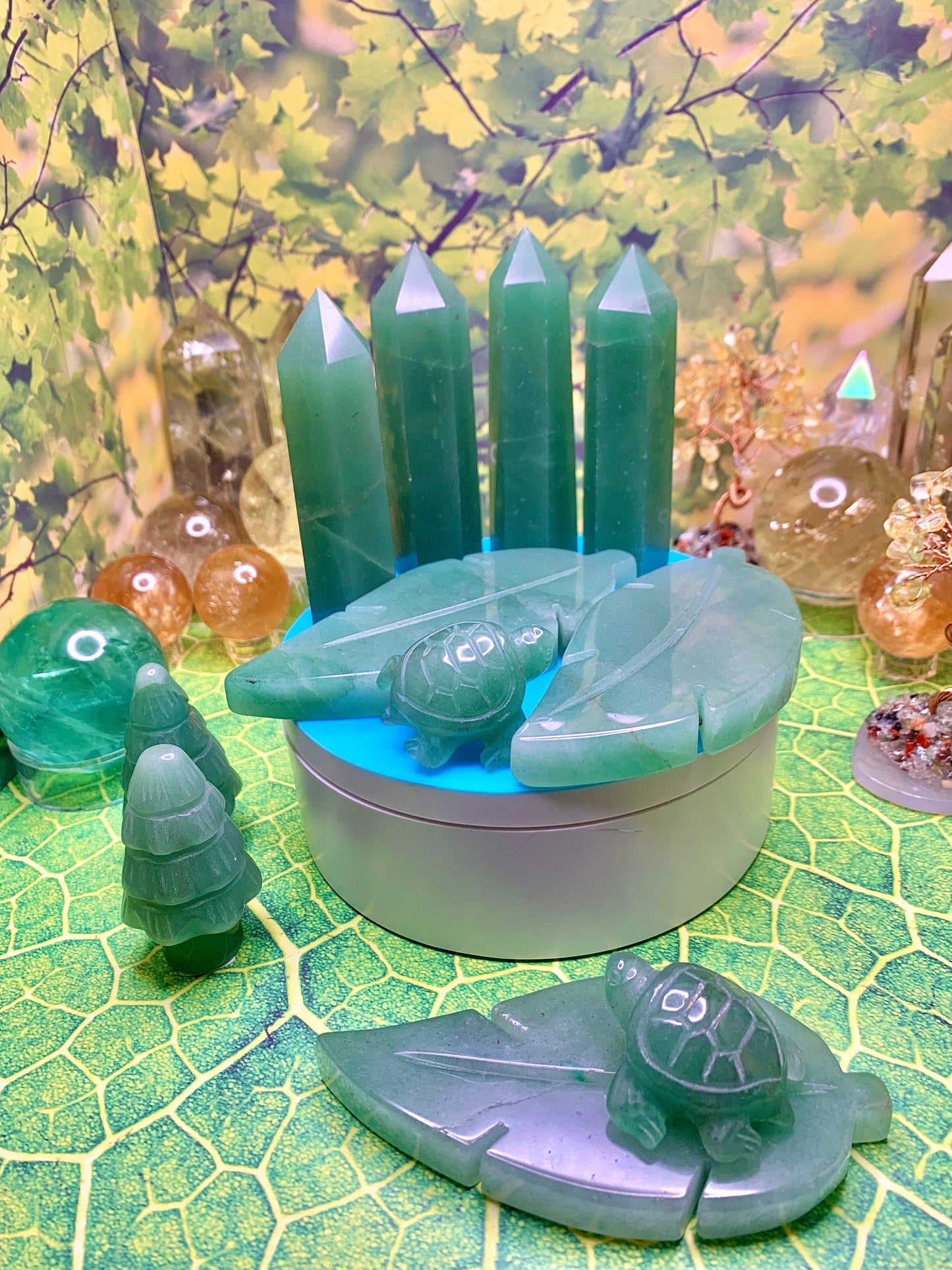 Green Aventurine Towers