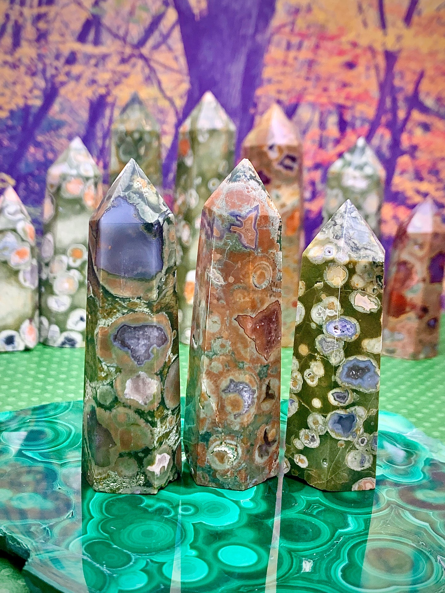 Rainforest Jasper Towers (Medium)