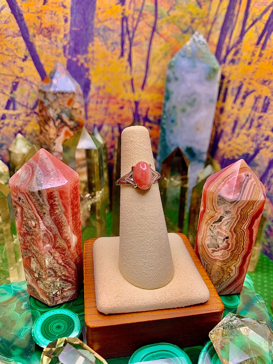 Rhodochrosite Ring