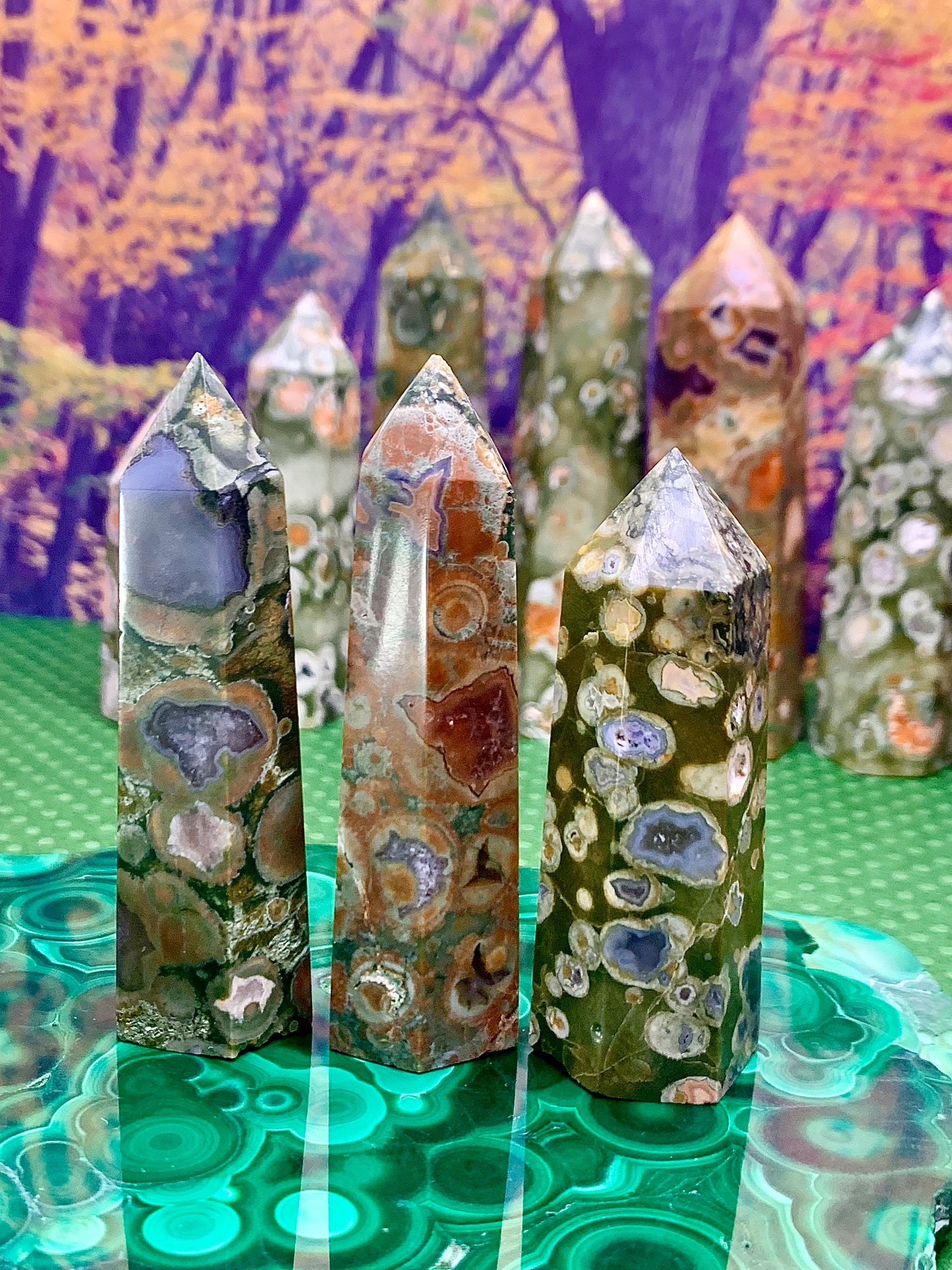 Rainforest Jasper Towers (Medium)