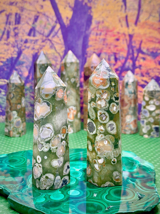 Rainforest Jasper Towers (Medium/Large)