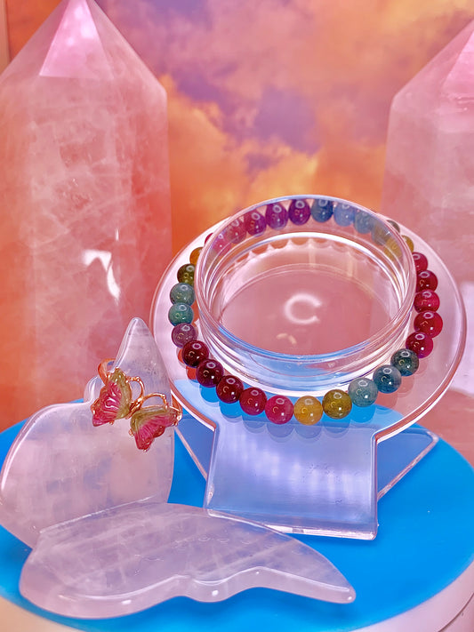 “Rainbow” Mixed Tourmaline Bracelet