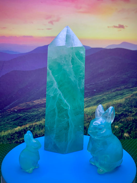 Green Fluorite Tower (Large)