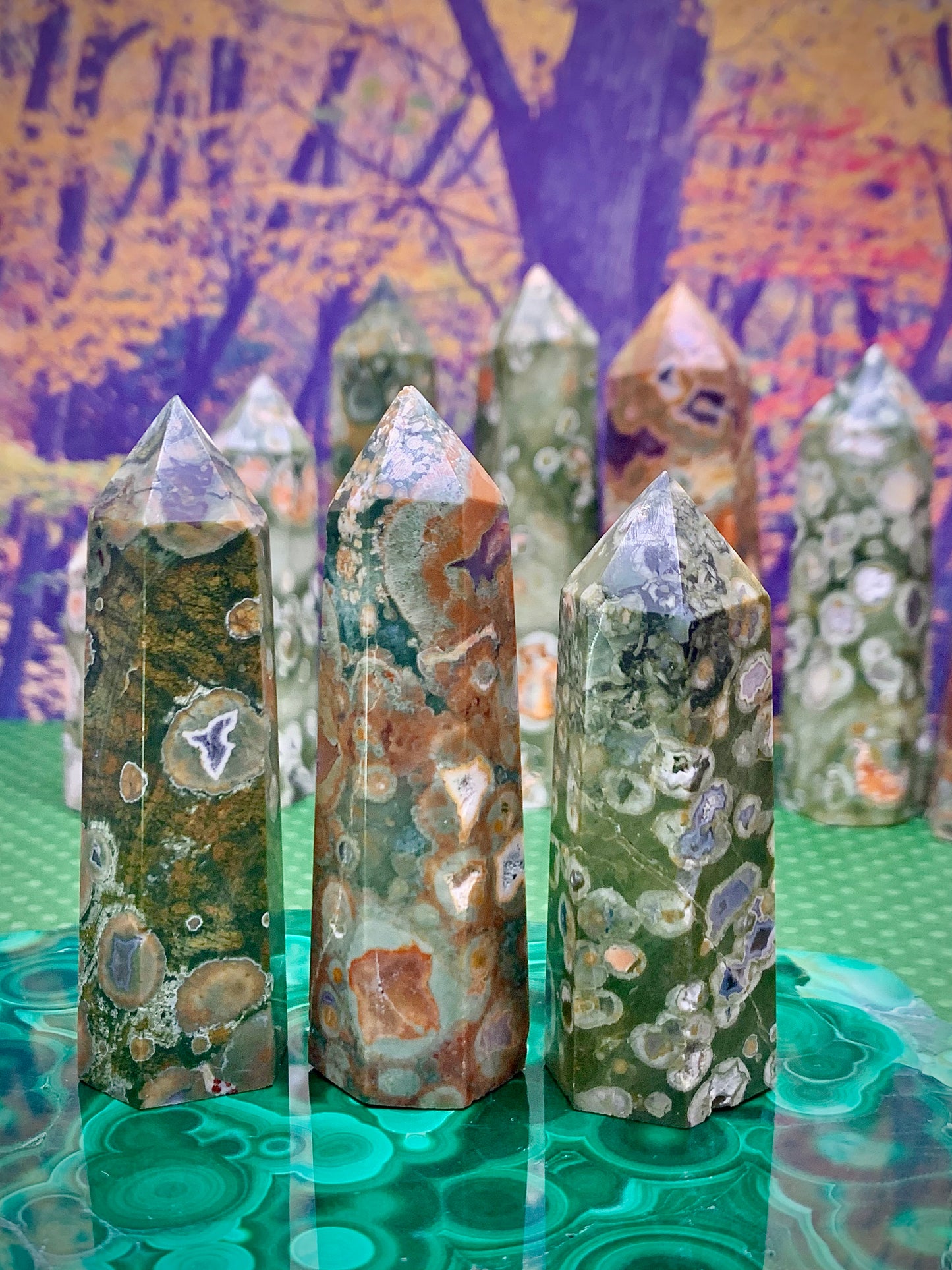 Rainforest Jasper Towers (Medium)